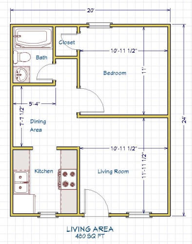 Extended Stay Room Layout